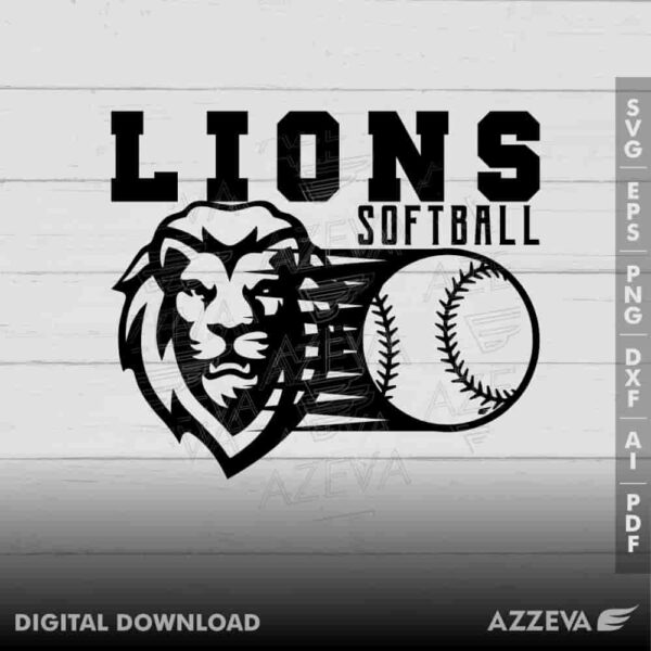 lion softball svg design azzeva.com 23100598