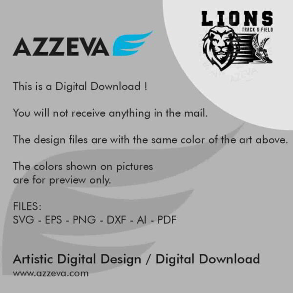 lion track field svg design readme azzeva.com 23100678