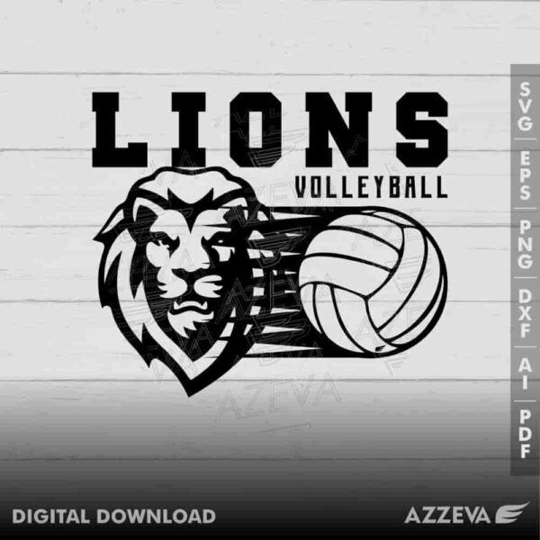 lion volleyball svg design azzeva.com 23100438