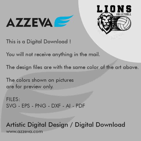 lion volleyball svg design readme azzeva.com 23100438