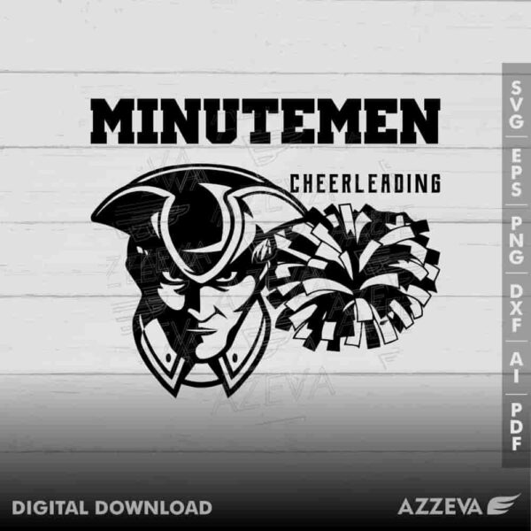 minutemen cheerleading svg design azzeva.com 23100696