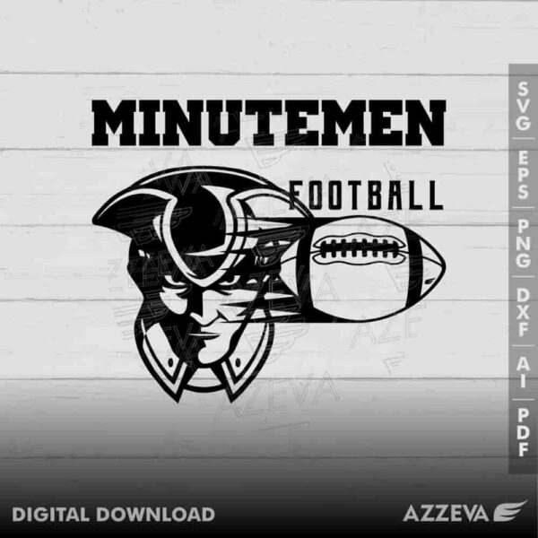 minutemen football svg design azzeva.com 23100456