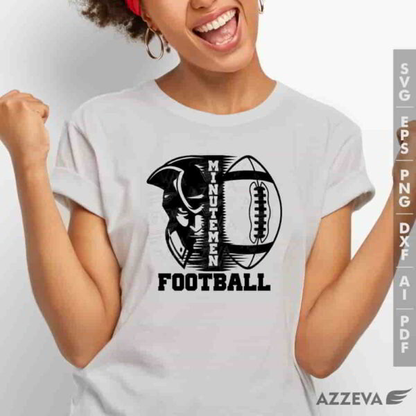 minutemen football svg tshirt design azzeva.com 23100021