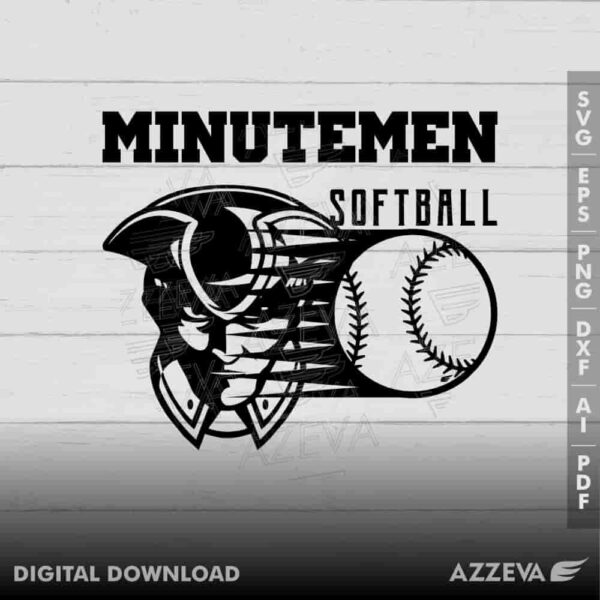 minutemen softball svg design azzeva.com 23100576