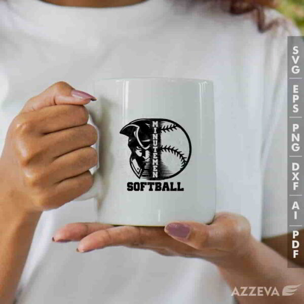 minutemen softball svg mug design azzeva.com 23100221