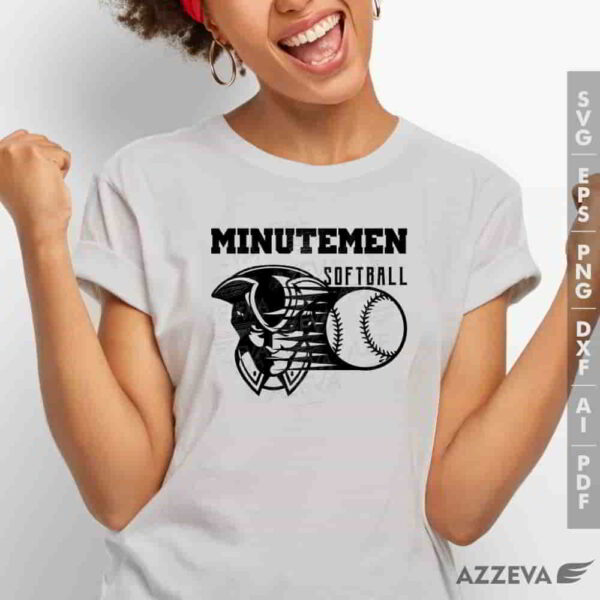 minutemen softball svg tshirt design azzeva.com 23100576