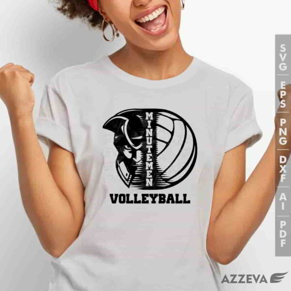 minutemen volleyball svg tshirt design azzeva.com 23100121