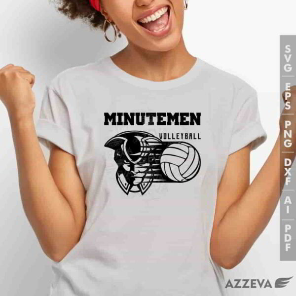 minutemen volleyball svg tshirt design azzeva.com 23100416