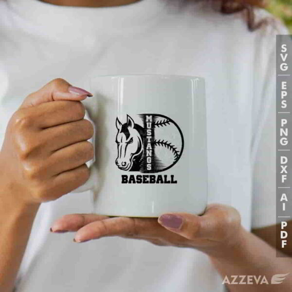 mustang baseball svg mug design azzeva.com 23100163