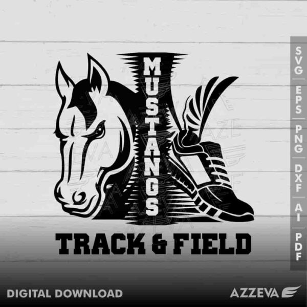 mustang track field svg design azzeva.com 23100313