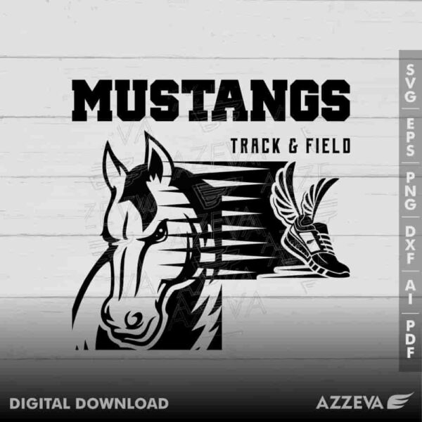 mustang track field svg design azzeva.com 23100664