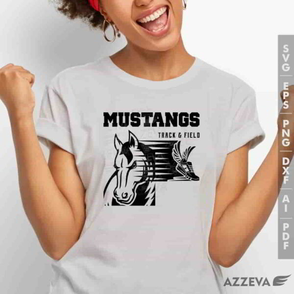 mustang track field svg tshirt design azzeva.com 23100664