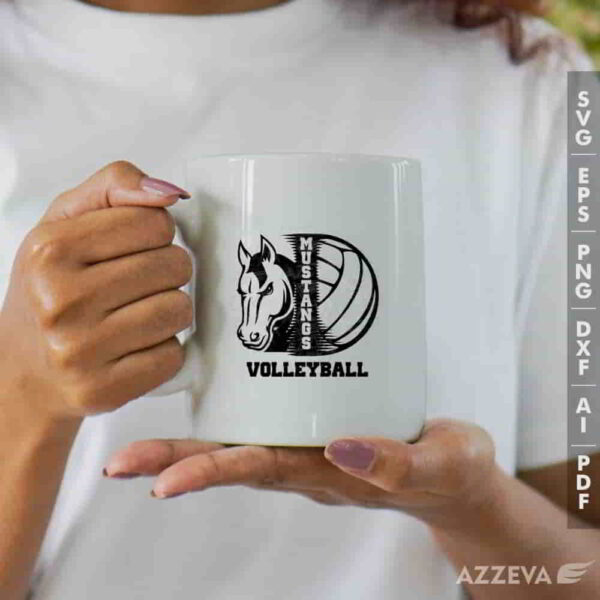 mustang volleyball svg mug design azzeva.com 23100113