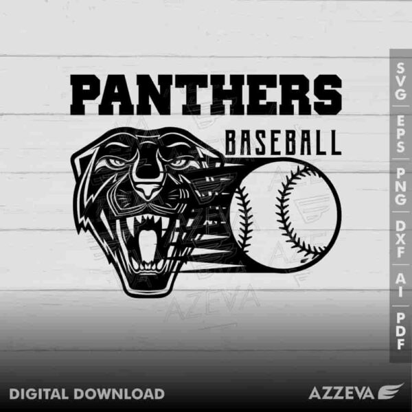 panther baseball svg design azzeva.com 23100539
