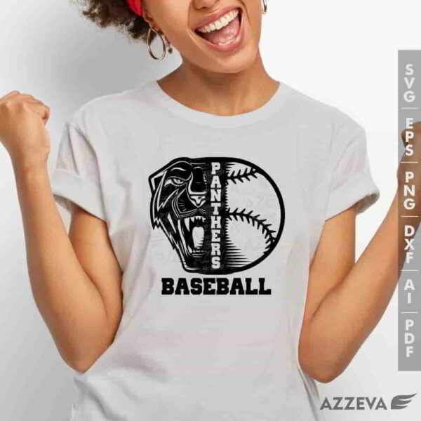 panther baseball svg tshirt design azzeva.com 23100161