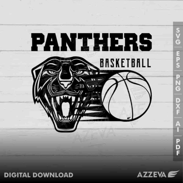 panther basketball svg design azzeva.com 23100499