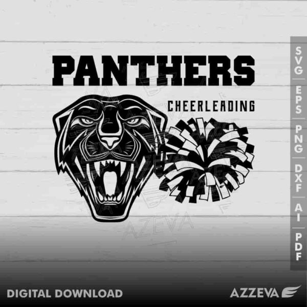 panther cheerleading svg design azzeva.com 23100699