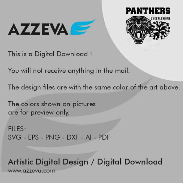 panther cheerleading svg design readme azzeva.com 23100699