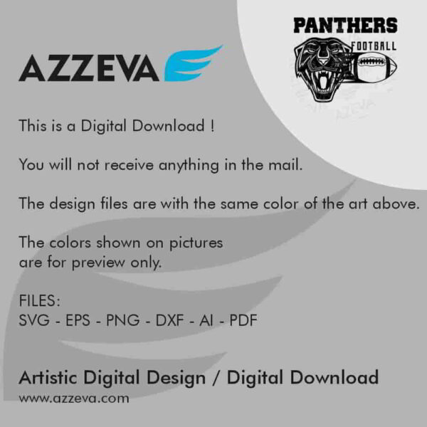 panther football svg design readme azzeva.com 23100459