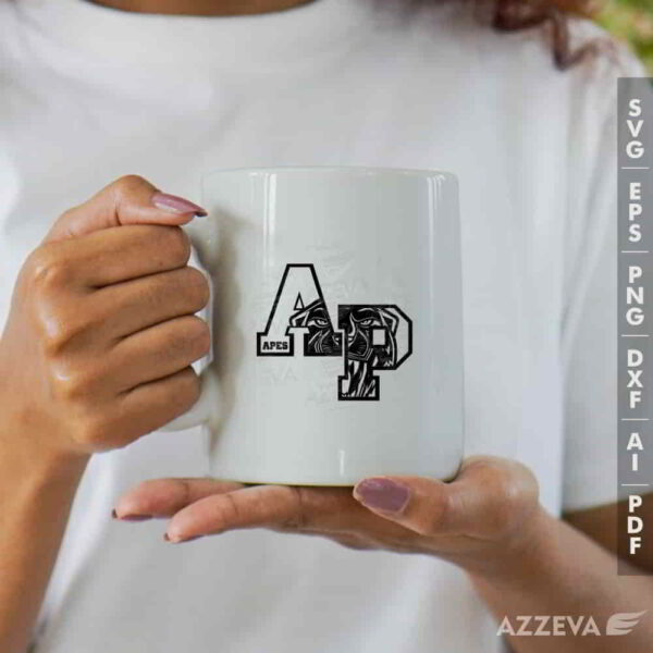 panther in ap letters svg mug design azzeva.com 23100817