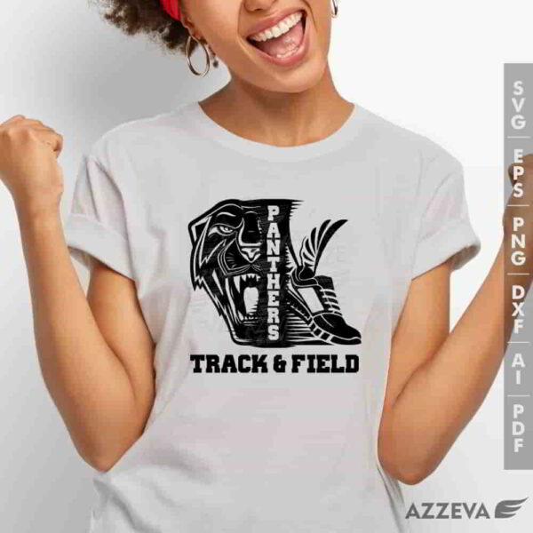 panther track field svg tshirt design azzeva.com 23100311