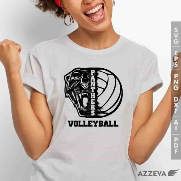 panther volleyball svg tshirt design azzeva.com 23100111