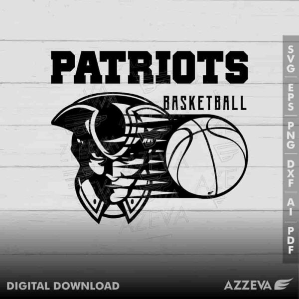 patriot basketball svg design azzeva.com 23100495