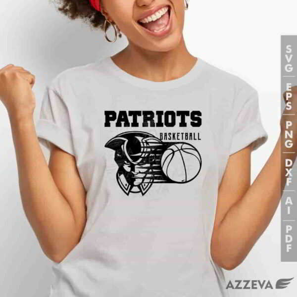 patriot basketball svg tshirt design azzeva.com 23100495