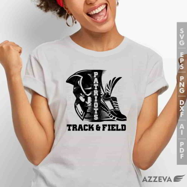 patriot track field svg tshirt design azzeva.com 23100319