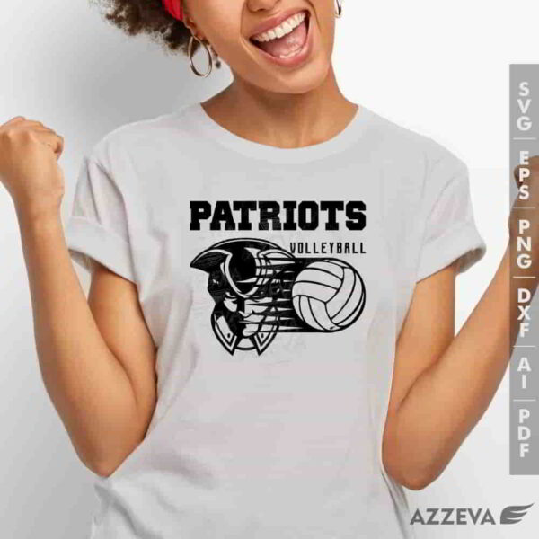 patriot volleyball svg tshirt design azzeva.com 23100415