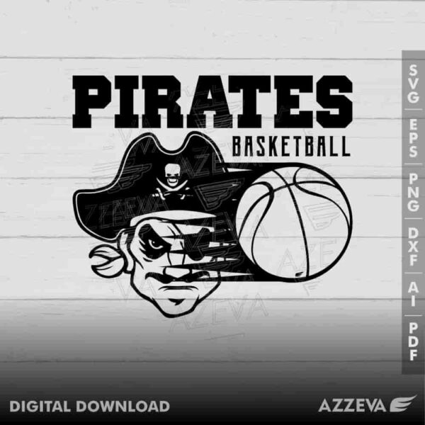 pirate basketball svg design azzeva.com 23100503