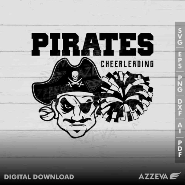 pirate cheerleading svg design azzeva.com 23100703