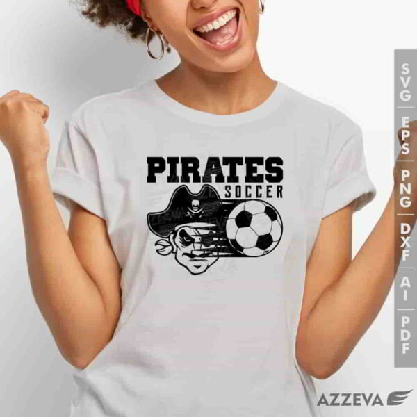 pirate soccer svg tshirt design azzeva.com 23100623
