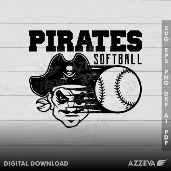 pirate softball svg design azzeva.com 23100583