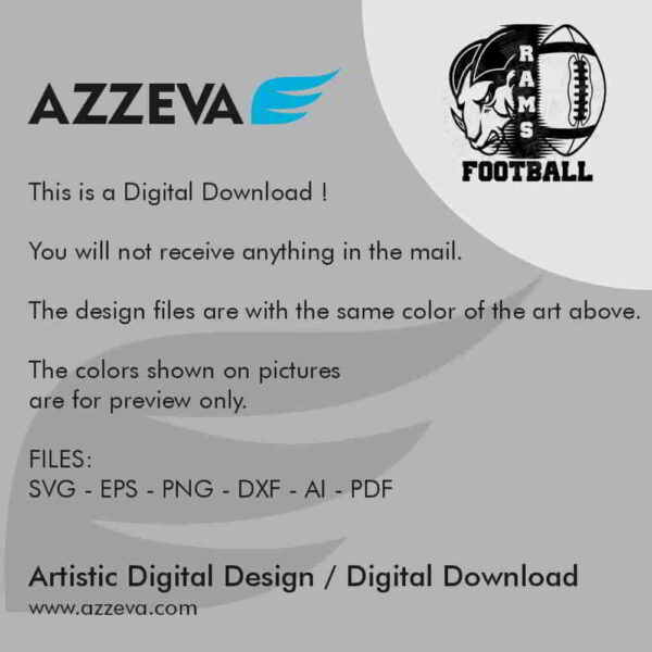 ram football svg design readme azzeva.com 23100012