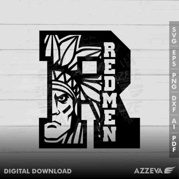 redmen in r letter svg design azzeva.com 23100735