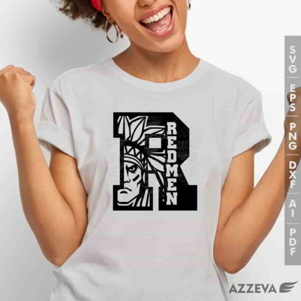 redmen in r letter svg tshirt design azzeva.com 23100735