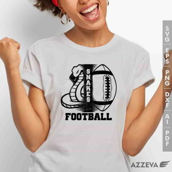 snake football svg tshirt design azzeva.com 23100039