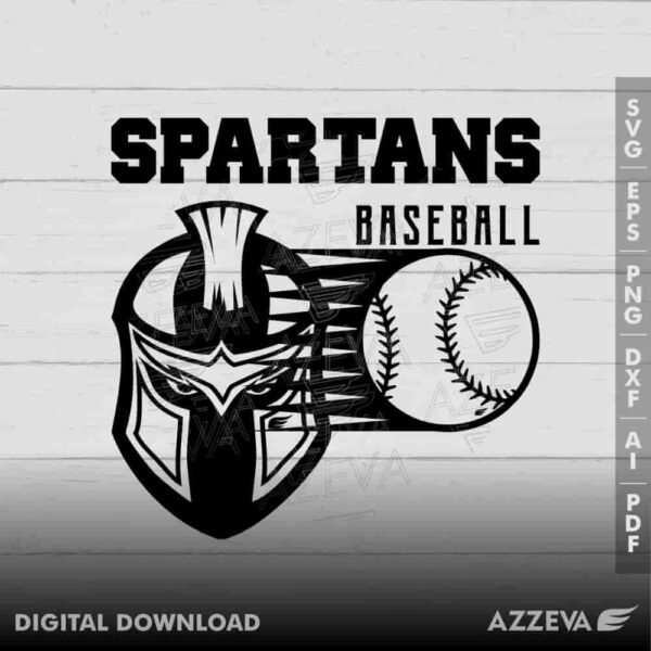 spartan baseball svg design azzeva.com 23100562