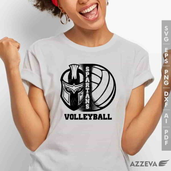 spartan volleyball svg tshirt design azzeva.com 23100156