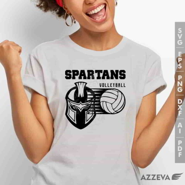 spartan volleyball svg tshirt design azzeva.com 23100442