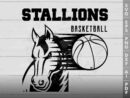 stallion basketball svg design azzeva.com 23100507