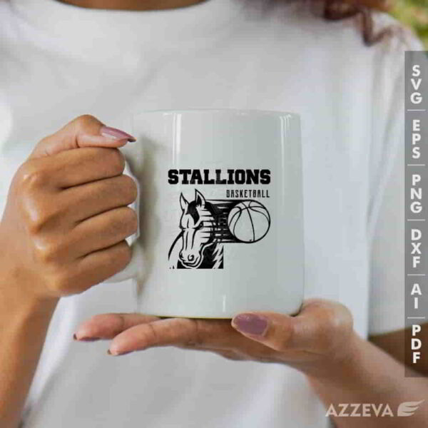 stallion basketball svg mug design azzeva.com 23100507