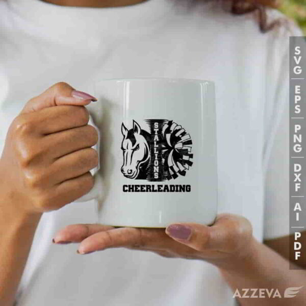 stallion cheerleadigng svg mug design azzeva.com 23100373