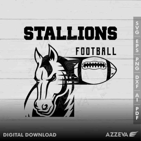 stallion football svg design azzeva.com 23100467