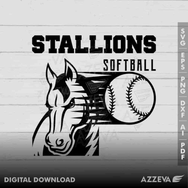 stallion softball svg design azzeva.com 23100587