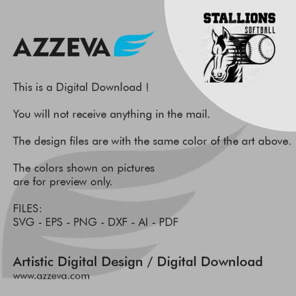 stallion softball svg design readme azzeva.com 23100587