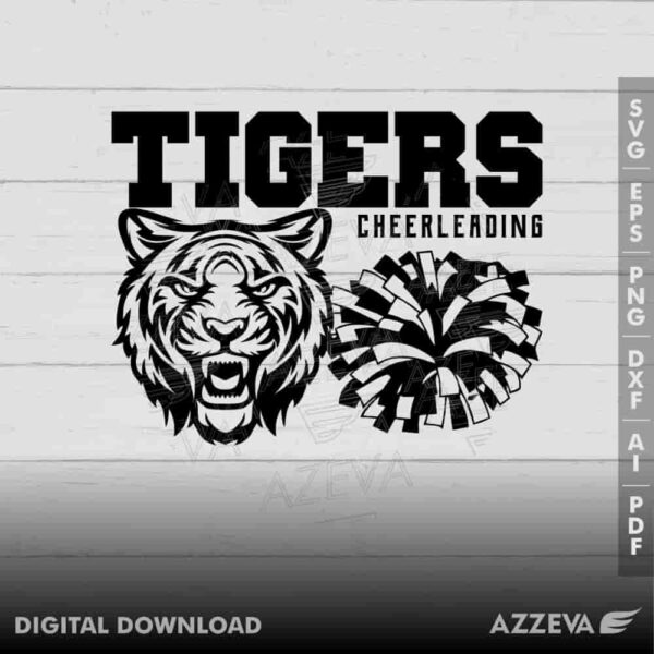 tiger cheerleading svg design azzeva.com 23100690
