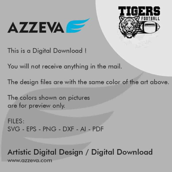 tiger football svg design readme azzeva.com 23100450