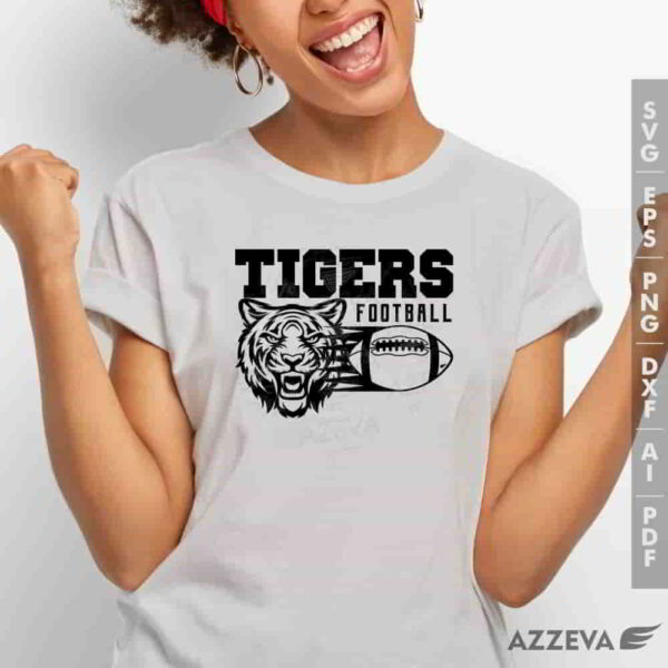 tiger football svg tshirt design azzeva.com 23100450
